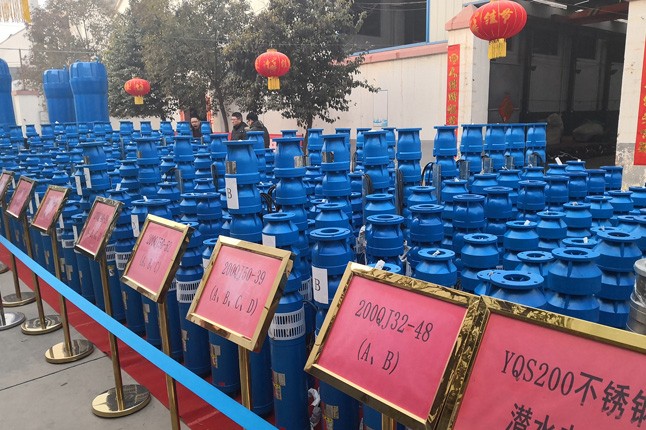 公司2019年度潛水泵、深井泵、污水泵、管道泵等產(chǎn)品展示現(xiàn)場(chǎng)